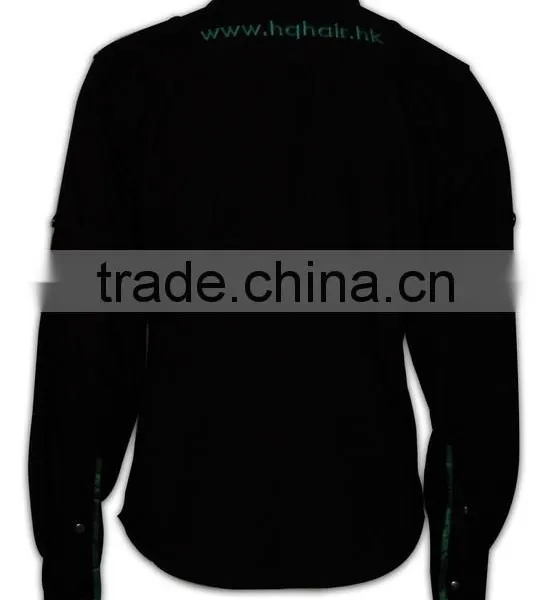 100% Cotton Design China Made Hot Sale Black Women Designer Dress Shirts photo-3