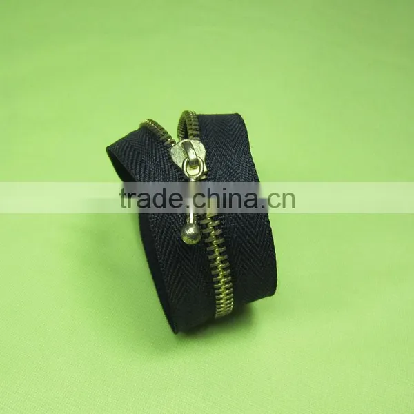 Hight Quality Metal Zipper for Gold Zipper Drop Copper Zipper photo-5