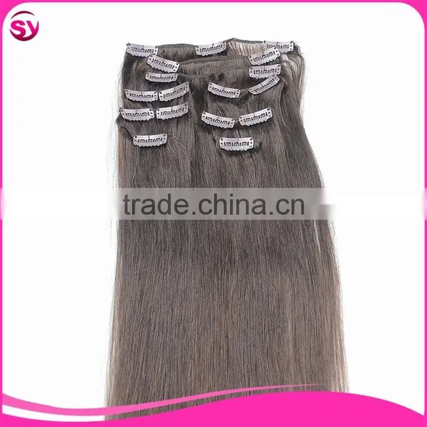 Accept Paypal 200 Grams Long Curly Clip In Human Hair Extension For White Women photo-2