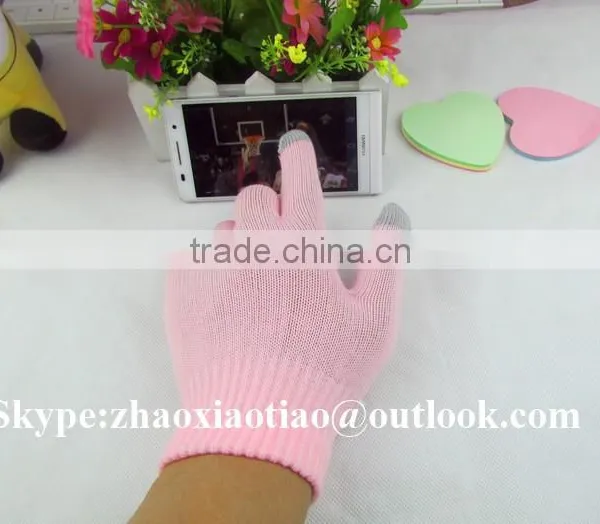 Wholesale Conductive Touch Fingertips Glove/ Knitted Touchscreen Gloves photo-3