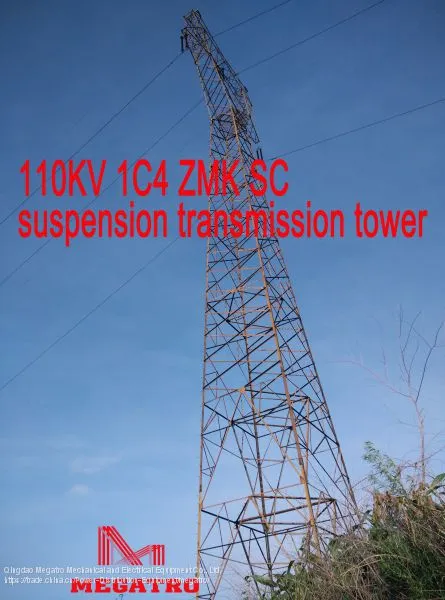 MEGATRO 110KV 1C4 ZMK SC Suspension Transmission Tower photo-2