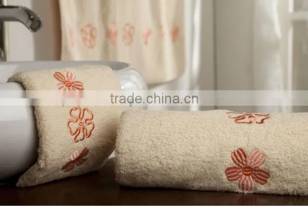 Embroidered Cotton Bath Towels Sets photo-2