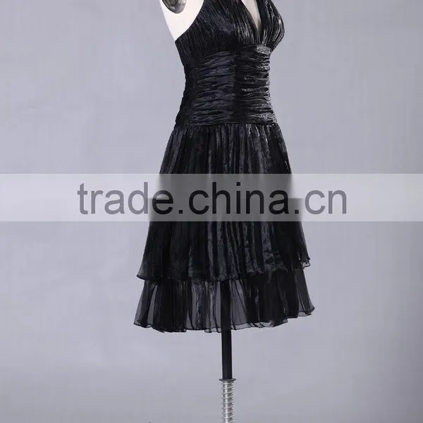 Simple Style Cap Sleeves Red Prom Gown ED135 photo-2