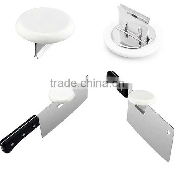 New Stainless Steel Knife Cap Dual-purpose Kitchen Chopping Booster Knife Holder Kitchen Gadgets photo-2