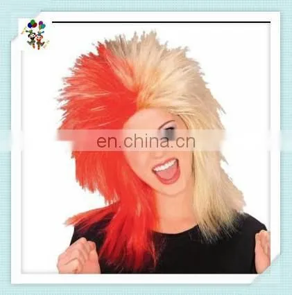 Two Colors Sports Fan Punk Rock Party Synthetic Wigs HPC-0042 photo-2