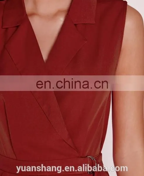 Sleeveless Red Korean Fashion Jumpsuit For Women 2015 photo-5