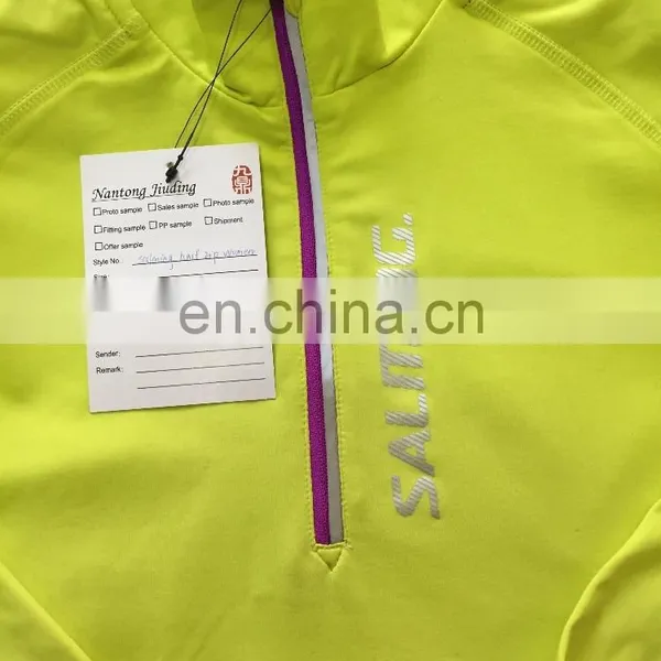 Online Shopping Women Custom New Fashion High Quality Long Sleeve Reflective Safety Sports Running Shirt photo-3