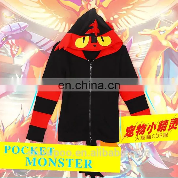 Factory Direct Pokemon Coat Litten COS Sweater M L XL XXL Cosplay Pokemon photo-6
