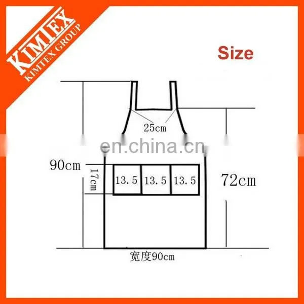 2017 New Custom Logo Printing Fashion Cotton Kitchen Apron photo-3