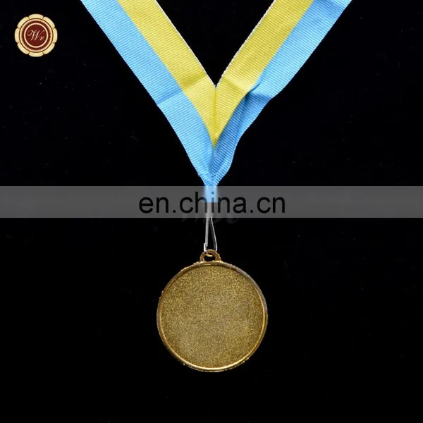 Wr New Design 3D Art Craft Quality Gold Plated NO.1 Medal Collectible Metal Award Medal With Ribbon photo-3