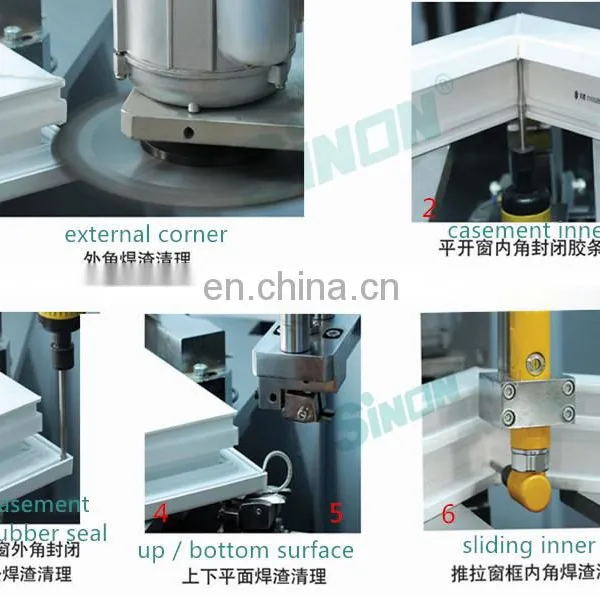 Pvc Door Building Window Cleaning Equipment Cnc Corner Cleaning Machine photo-2