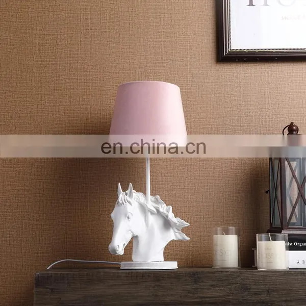 Unique Horse Statue Resin Animal Shape Custom Home Decor Table Lamps for Hotel Home photo-2