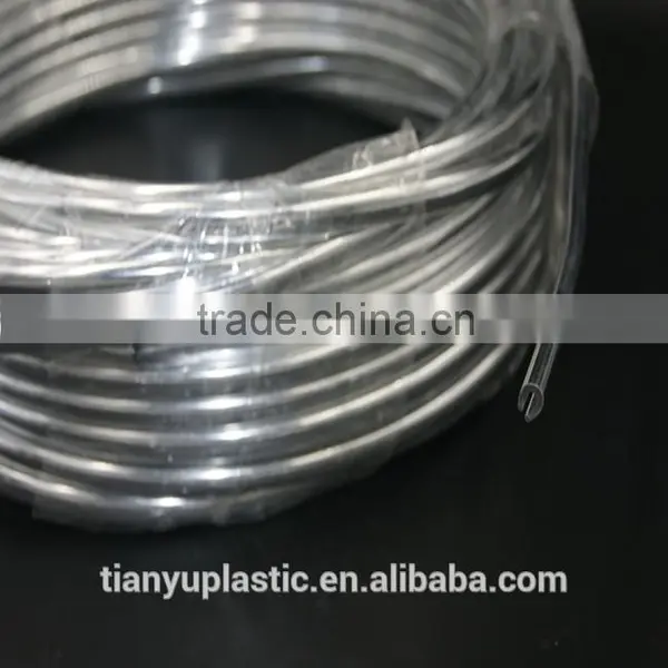 u Shape Plastic Profile for Cover and Decorate the Glass Edge photo-2