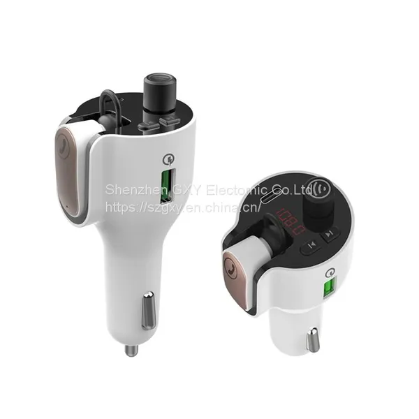 2021 GXYKIT G52 Car Accessories Mp3 Player Bluetooth Music Adapter Car Radio Usb fm Transmitter With QC3.0 Fast Charger photo-3
