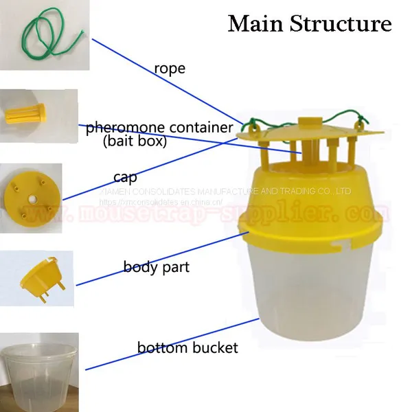 Outdoor Reusable Moth Trap Insect Bugs Killer Bucket Catcher photo-2