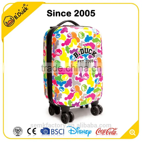 Cute and Pretty Hot Sale Kids Abs Luggage With Retractable Wheels