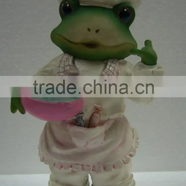 Custom Lifelike Resin Frog Doctor Resin Colorful Painting Figurine Statue photo-2