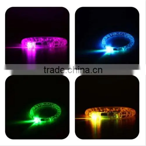 LED Light Up Flashing Bracelet Bangle Acrylic Wristband Glow Blinking Party Club photo-2