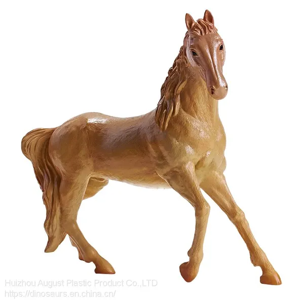 High Quality Vinly-PVC Simulation Animal Figure Toys Eco-friendly Akhal-teke Horses Educational Toys photo-2
