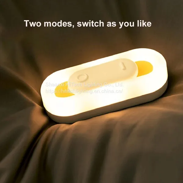 Magnetic Slide Switch LED Night Lamp Built-in Rechargeable Battery PIR Motion Sensor Led Cabinet Light For Wardrobes Cupboards photo-2