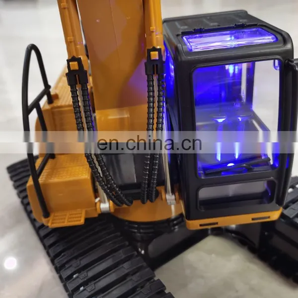 Plastic and Alloy Bucket Vehicle HuiNa 550 1/64 RC Remote Control Moedel Excavator photo-4