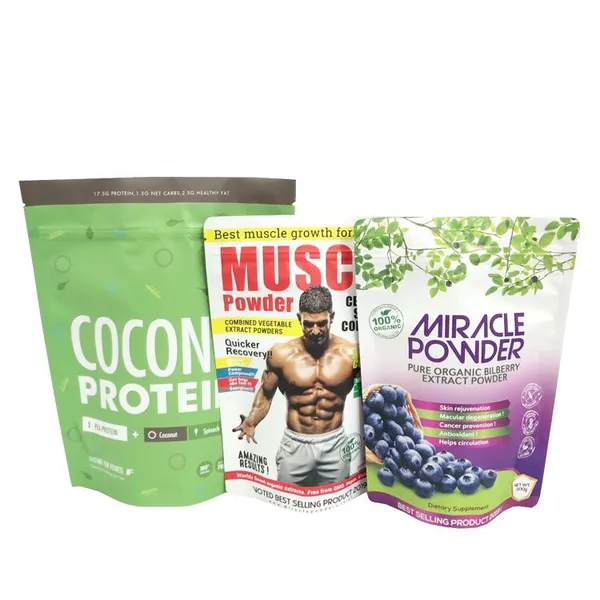 Digital Print Aluminium Pouch Frosted Zipper Bag Stand up Pouch Bag for Food Packaging photo-3
