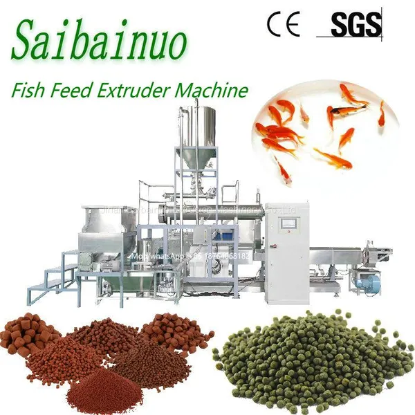 Sinking Floating Fish Feed Making Machine photo-2