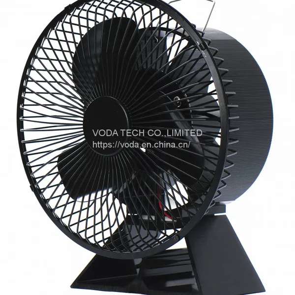Hot Air Firewood Blower Wood Heater Pellet Stove Eco Non Electric Fireplace Fan
