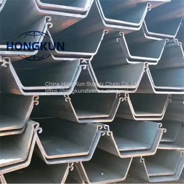 U Shape Type2 400*100*10.5mm Type3/Type4 Steel Sheet Pile For The Construction
