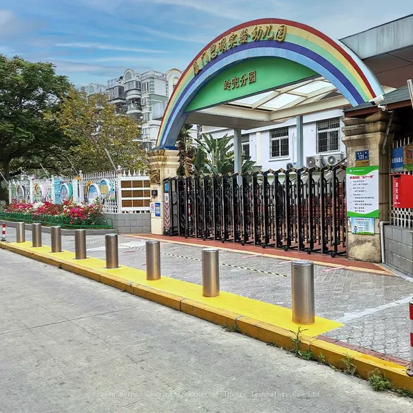 UPARK Reliable Factory Fixed Bollard Without Led Light for School Street Parking Lot photo-3