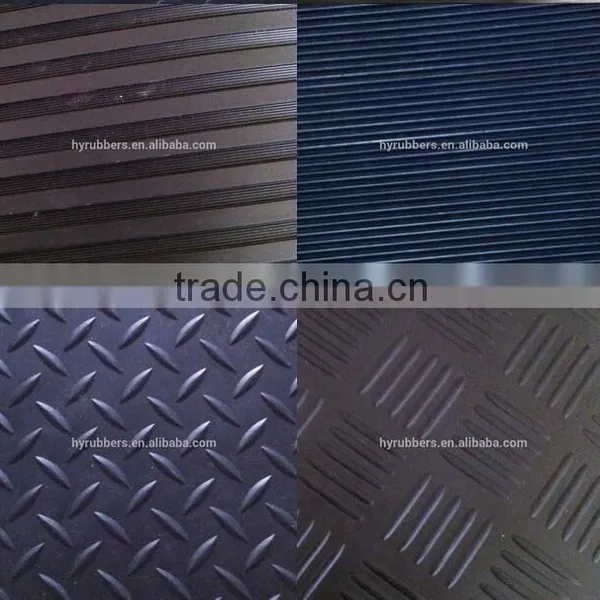 Fine Ribbed Type Anti-slip Colorful Rubber Mat for Parking photo-4