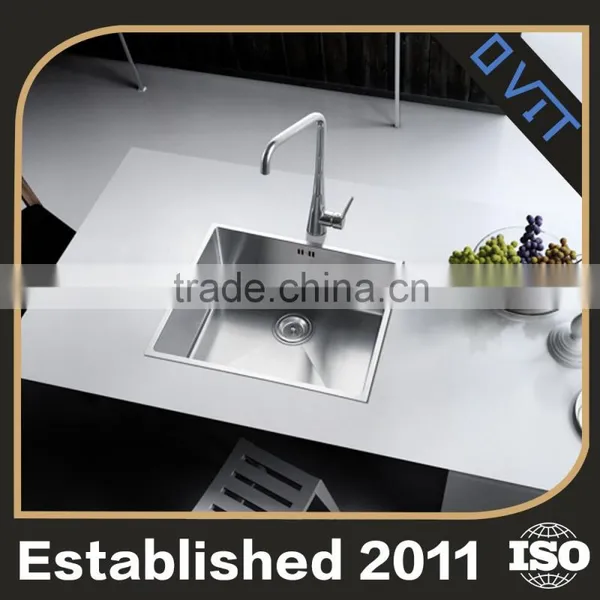 Hot Quality Round Edge Stainless Steel Corner Hand Basin Sink photo-3