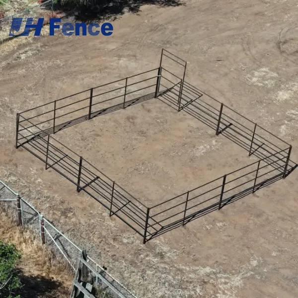 12 ft Portable Heavy Duty Galvanized Metal Round Pen Cattle Corral Livestock Farm Horse Yard Fence Panels photo-5