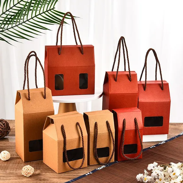 Corrugated Paper Kraft Packaging Box With Window