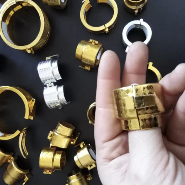 Precision Injection Molded Plastic Bottle Clasp With Neck Ring 20mm-50mm Size Options photo-2