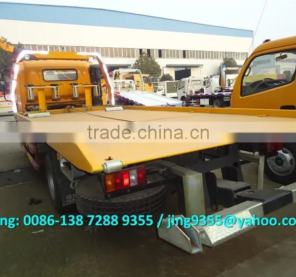 HOWO 3800mm Wheelbase Cheap Wrecker Tow Truck, L5600*W2300 Flatbed Wrecker Towing Truck on Sale in Africa photo-6