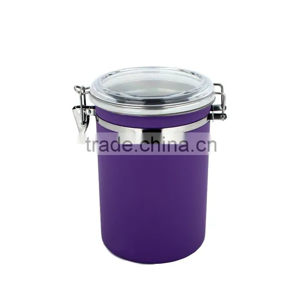 Silicone Color Nice Looking Food Storage Canister Metal Food Canister Set photo-6