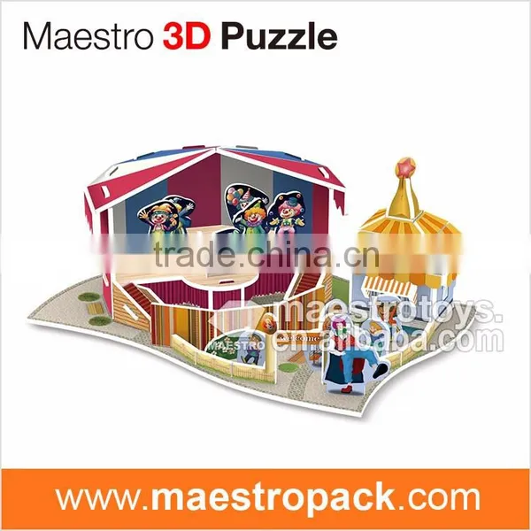34PCS Playground Model CIRCUS 3d Puzzle