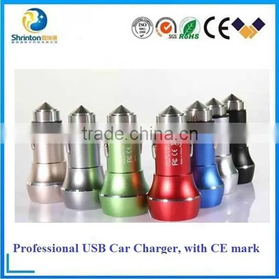 For Iphone for Samsung Dual Port Round Head dc 12v-24v Input Car Charger photo-2