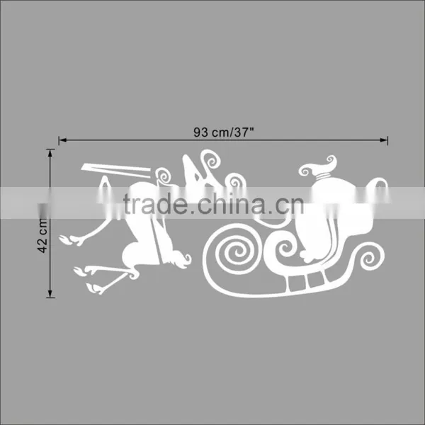 ALFOREVER Christmas Santa's Sleigh Decal - Christmas Decal photo-5