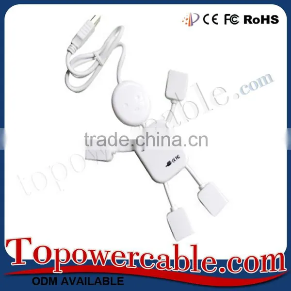 Portable Lovely White Human Shape Branded Powered Usb Hub For Sale photo-2