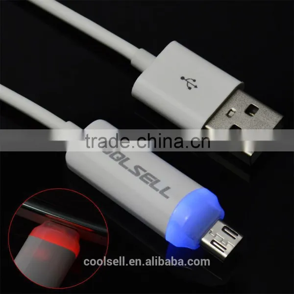 Promotional LED Light Micro USB Cable for Samsung Mirco Usb Cable With LED Light photo-4