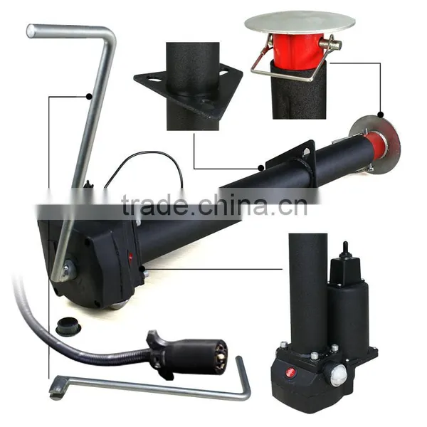 12V 3500 Lbs Electric Power Tongue Jack RV Boat Jet Ski A-Frame Trailer Camper 1 photo-2