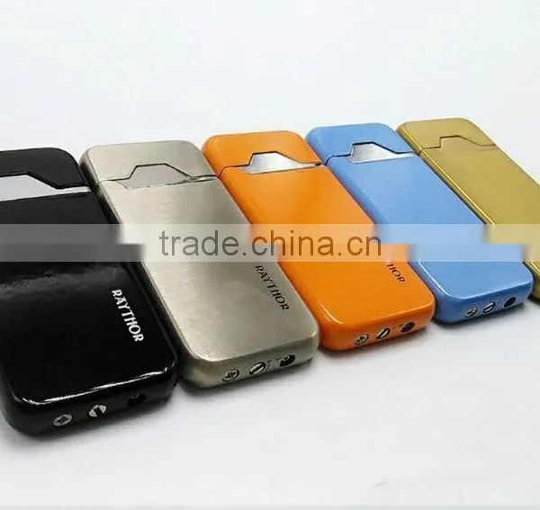 Metal Fashion Refillable Cheap Wall Mounted Cigarette Usb Electronic Lighter photo-6