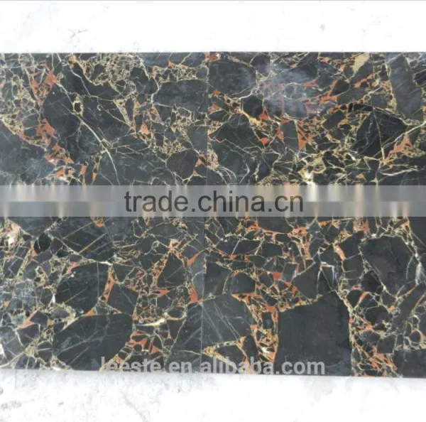 China Luxury Black Golden Marbles Hot Selling photo-4