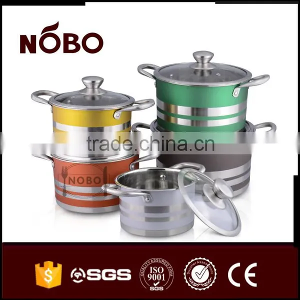 High Quality Colorful Hot Pot Sets With Lid photo-2