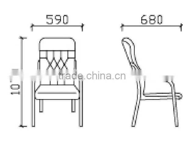 Furniture High Back Armrest Ergonomic Leather Executive Office Chairs With Wheels GZH-SJ1003 photo-6