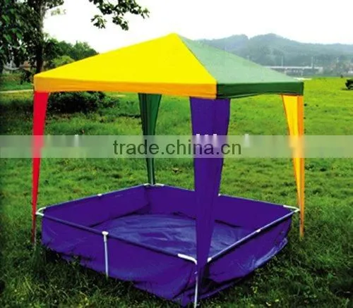 1.5 x 1.5 x 1.7m Square Children Swimming Pool Canopy, Square Swimming Pool