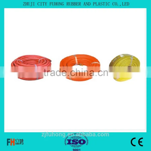 Yellow Color Textile Braid / Tire Cord Compressed Air Hose - 300psi photo-2