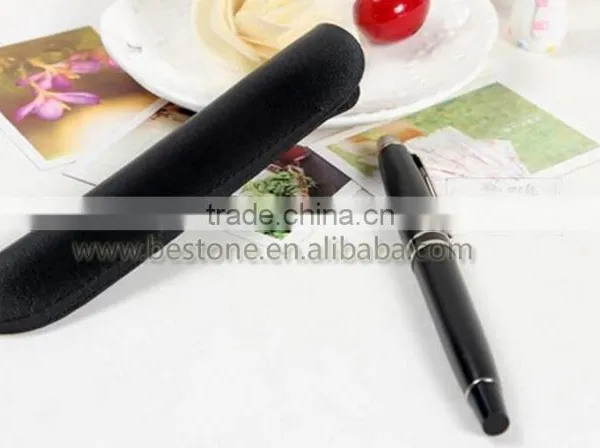 Personalized Leather Pen Pouch Sleeve Bag photo-4